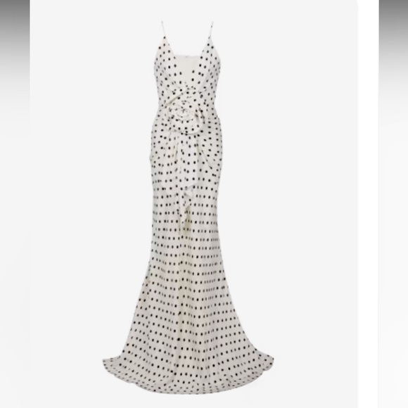 BALMAIN RARE ONE-OF-A-KIND SCULPTED LAMBSKIN LEATHER POLKADOT ROSE TOP - Picture 13 of 16